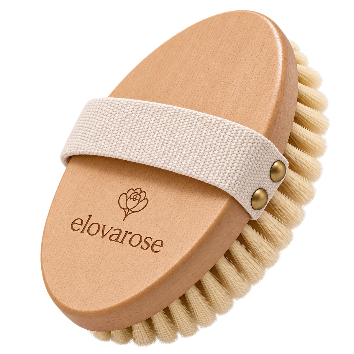 Elovarose torrborste för kroppen